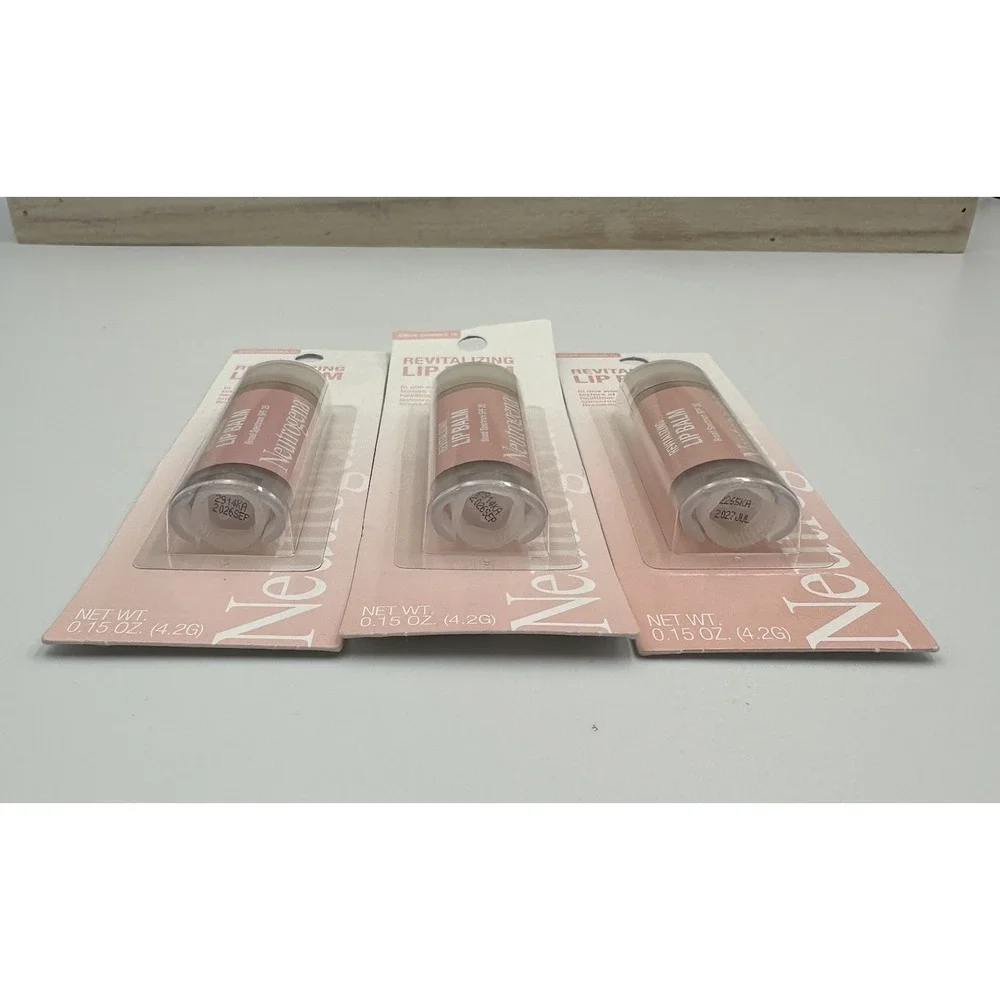 (3) Neutrogena Revitalizing Lip Balm # 10 Sheer Shimmer SPF20‎